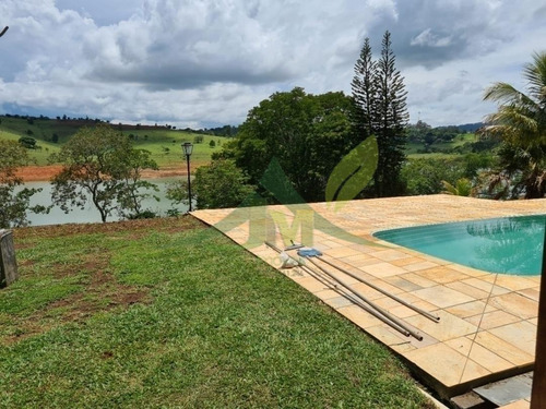 Belíssima Chácara À Venda Em Piracaia 12.100m Frente Exclusiva Par Água - 1644