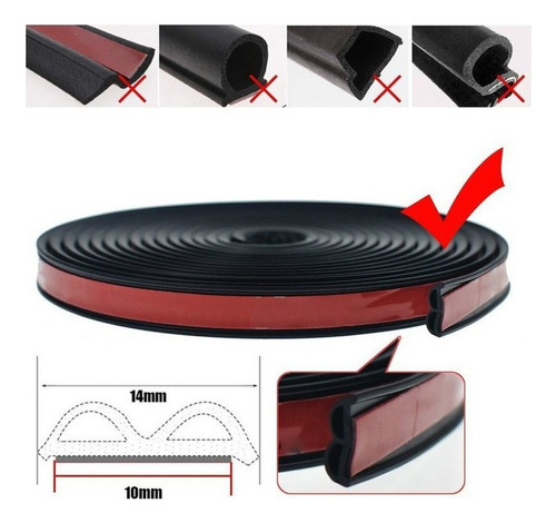 Sello De Goma Para Puertas De 10 M
