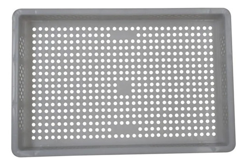 15 Bandejas Plástica Vazada Empilhável Congelamento Massas Cor Branco