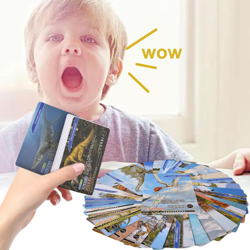 Tarjeta De Dinosaurio Para Niños 55 Piezas De Tarjetas Flash