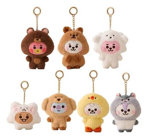 Peluche Bt21 Llavero Fluffy Bts Line Friends Shooky