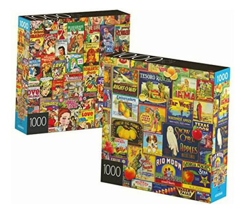 Spinmaster 2-pack Of 1000-piece Jigsaw Puzzles