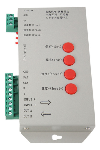 Controlador Led Rgb T1000s Sd Card 2048 Píxeles Controlador