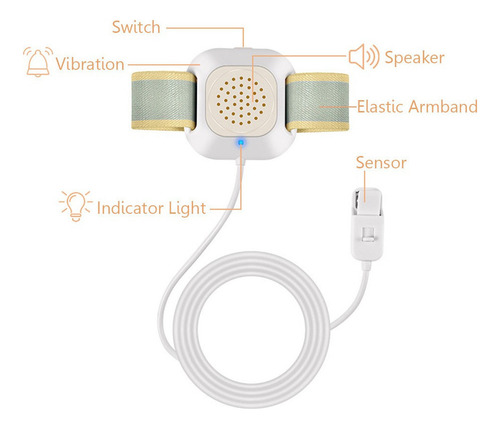 Alarma De Enuresis Con Sonido Fuerte Y Brillante.