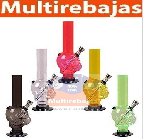 Imagen 1 de 3 de Pipa Bong Acrilica En Forma De Calavera