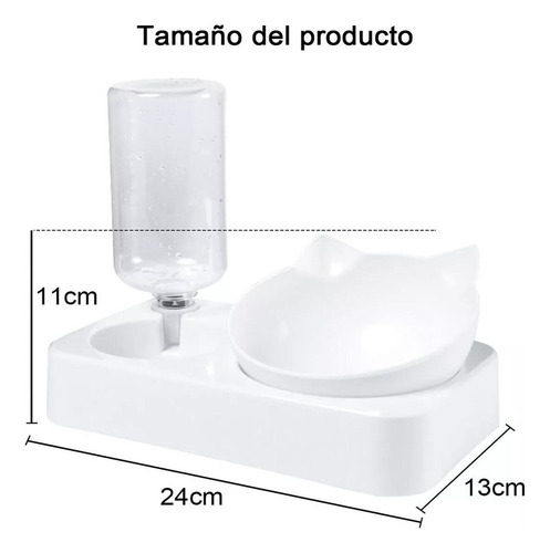 Od Recarga Automática De Agua Para Mascotas, Cuenco Doble E