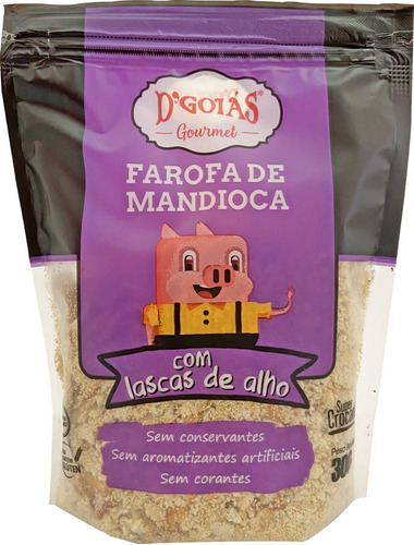 Farofa De Mandioca D'goiás C/ Lascas De Alho 300g Sem Glúten