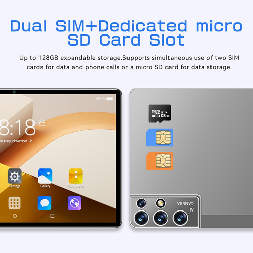 Tableta Android S23 Pro 10,1 Pulgadas 12 + 512gb