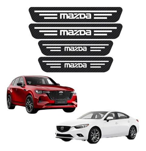 Sticker Protección Bl De Estribos 4 Puertas Para Mazda