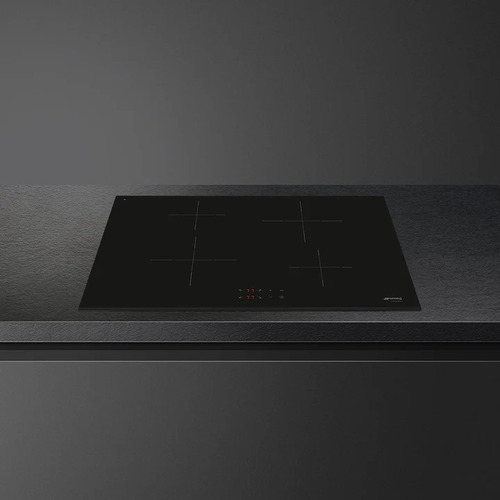 Parrilla Induccion Smeg Vitroceramica 80cm - Se384emtd Negro