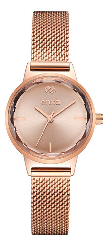 Reloj De Pulsera Enso Para Mujer Ew1052l2 Oro Rosa Color del fondo Oro/Oro rosa