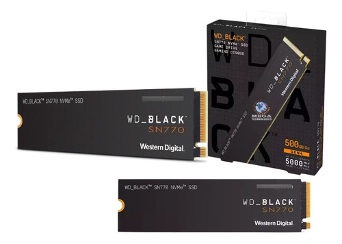 Ssd Wd 2tb Sn770 M.2 2280 Nvme 7400mb-s Pcie Gen4 X4 Black