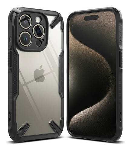 Funda Ringke Fusion X Para Iphone 15 Pro Antigolpe Negro Negro Fusion X