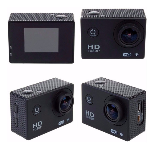 Mini Camera Para Esporte Pro Full Hd 1080 Aprova D'agua Wifi