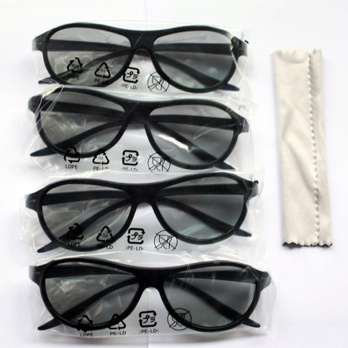 Gafas Cinema 3d Gl Pack X 4 Gafas 
