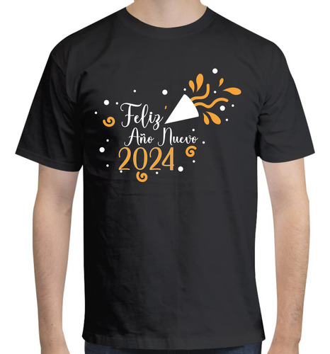 Playera Diseño Feliz Año Nuevo - 2024 - Navidad - Fiesta