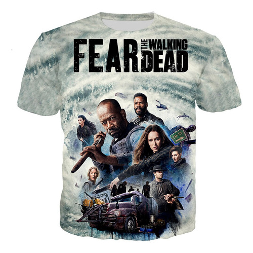 Camiseta Casual Con Estampado 3d De The Walking Dead