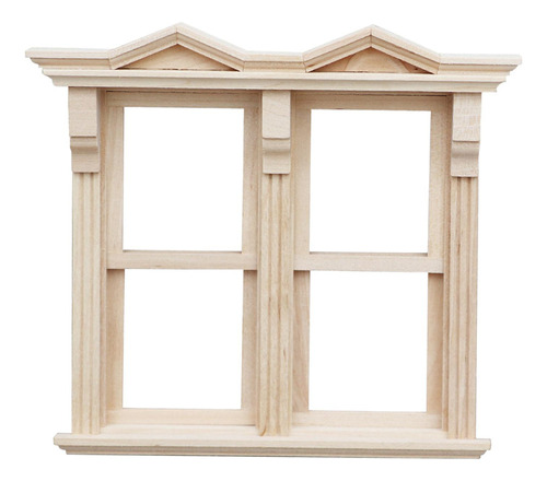 Ventanas De Madera En Miniatura Para Casa De Estilo A 1