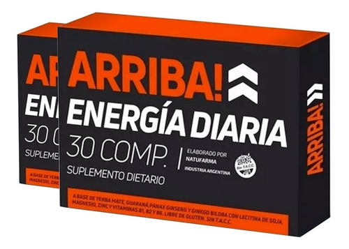 Arriba! Energia Diaria X 60 Comp. Con Guaraná Natufarma
