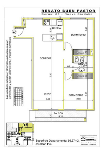 Departamento En Construcción 1.5 Dormitorios Con Gran Terraza Zona Buen Pastor Nva Cba