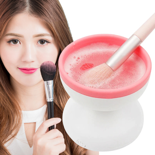 Limpia Lava Brochas Maquillaje Silicon Brush Cleaner Color azar