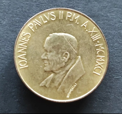 Moneda De Juan Pablo Ii, Ciudad Del Vaticano 1991.