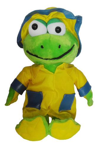 Peluche Rana Traje Lluvia 35cm Peek-a-boo Toys