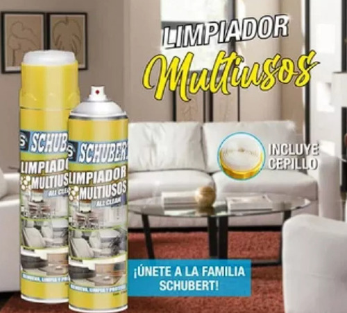 Espuma Limpiadora Multiuso Renovador Zapatillas Mueble 2 Uni