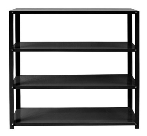 Estante Negro 125 X 123 X 030cm. Color Edition