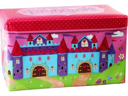 Baúl Organizador Princess Caja Plegable Para Niñas 