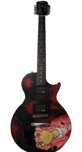 Guitarra Electrica Phoenix Amaderada/negra De 100 Cm Nueva