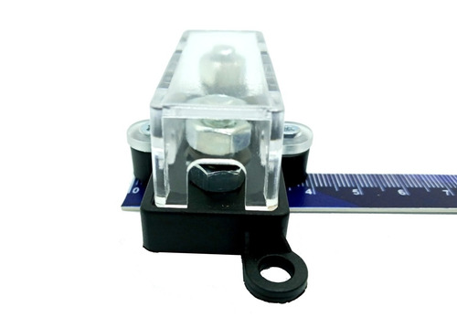 Porta Fusível Para Som Automotivo Midi E 2 Fusíveis 60 Amper