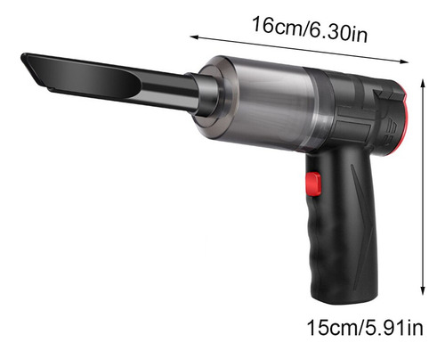 S Aspirador De Pó Sem Fio Para Carros 150w 16000pa Suctio