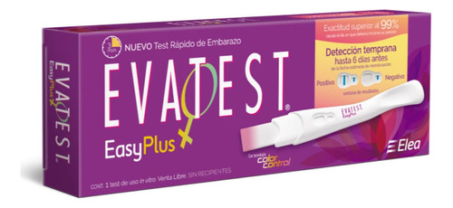 Test De Embarazo Evatest Easy Plus X 1 Un