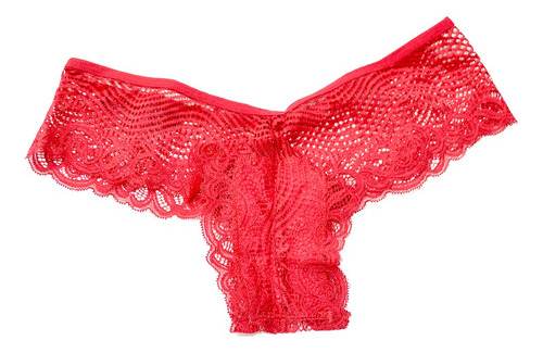 Tanga Corte V De Suave Y Bonito Encaje Co001 Rojo