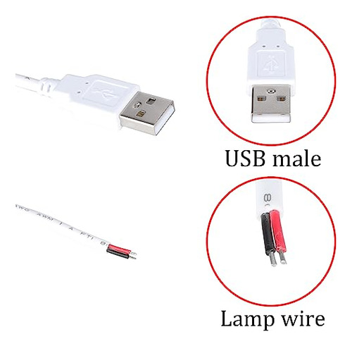 Cable Usb De 2 Pines Dc Con Interruptor De Encendido/apagado