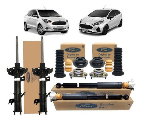 Kit Completo 4 Amortecedores New Fiesta 2010 A 2019 Original