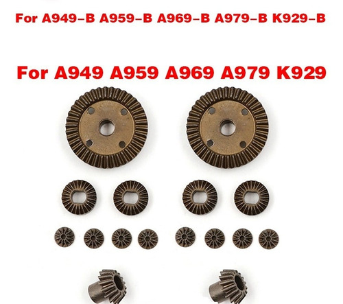  Differential Gear Set Wltoys A949-59-69-79 Automodelismo Rc