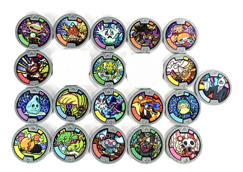 2 Medallas Para Reloj Yokai Modelo Uno (Usado)