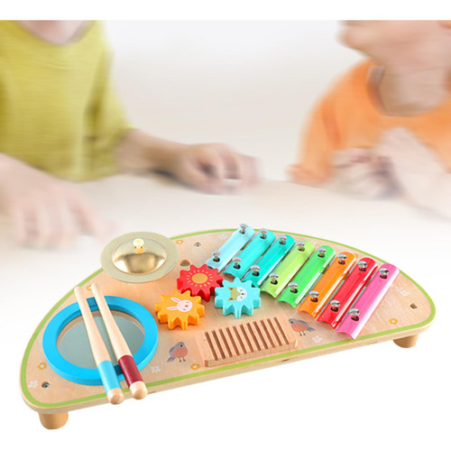 Conjunto De Tambor Xilofone, Brinquedos Musicais De