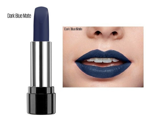 Labial X-tra Time Lips Mate Cyzone Color Dark Blue