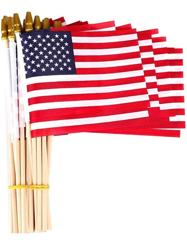 Naleli Bandera Estadounidense Pequeña De 5 X 8 Pulgadas, 50 