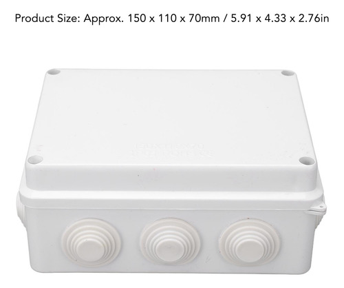 Caja De Conexiones Eléctrica Abs Ip65 Impermeable 150x110x70