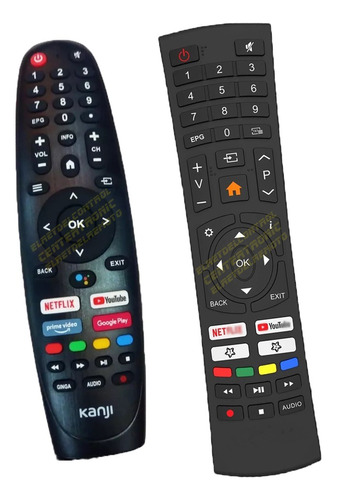 Control Remoto Para Kanji Smart Tv Kj-6xst005 Kj-32mt005 