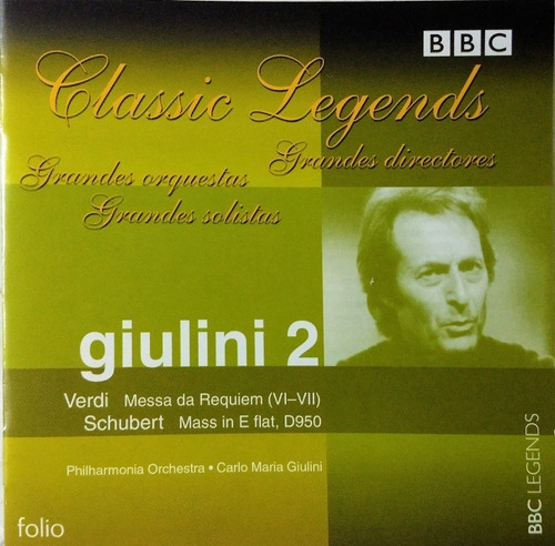 Música Clásica Cd Nuevo  Giulini 2 Grandes Orquestas