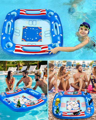 Mesa De Juego Inflable Con Naipes Impermeables