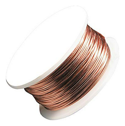 Alambre - 22 Gauge Bare Copper Artistic Wire Spool 15 Yards 