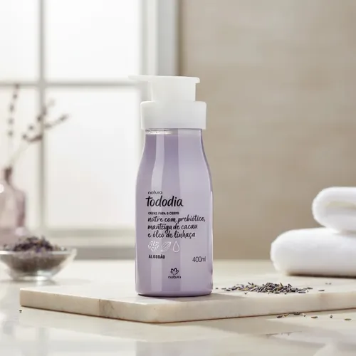 Creme Desodorante Nutritivo Para o Corpo Tododia Algodão 400 ml
