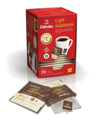 Café Cabrales En Saquitos - Pack 18 Cajas