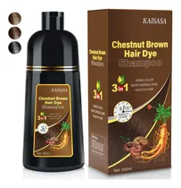 Comprar Jiessia Champú Para Tinte De Cabello Castaño Castaño 3 En 1,
